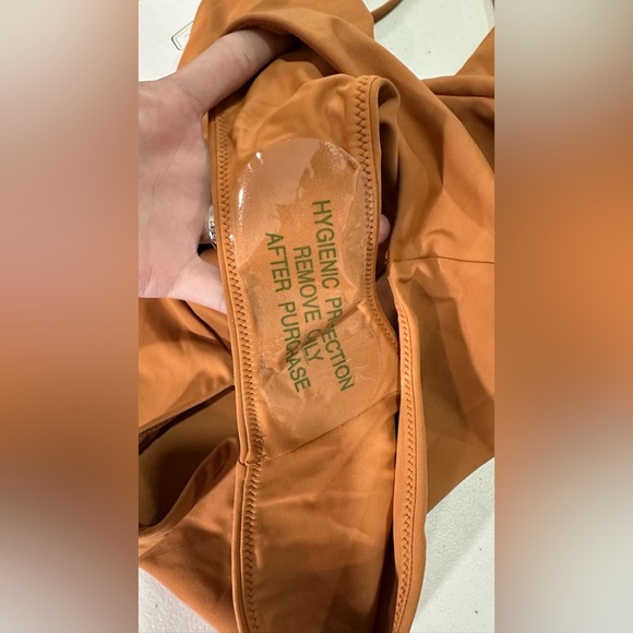 NWT Jonathan Simkhai Twilight Solid One Piece Swimsuit Terracotta Rust Brown XS - Picture 8 of 9